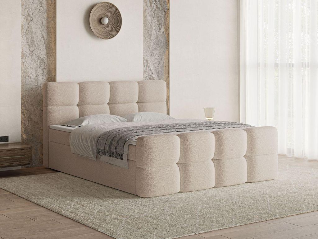 GrainGold Boxspringbett Rivon 160x200 cm - Bett 160x200, Produktbild 