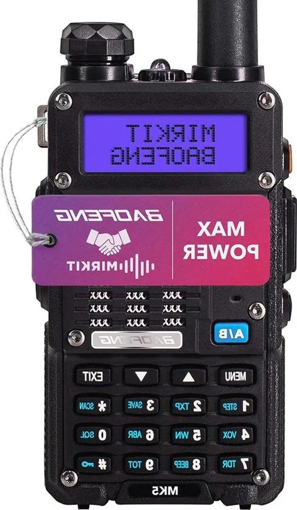 Talkie-walkie professionnel VHF UHF 128 canaux avec batterie 1800 mAh