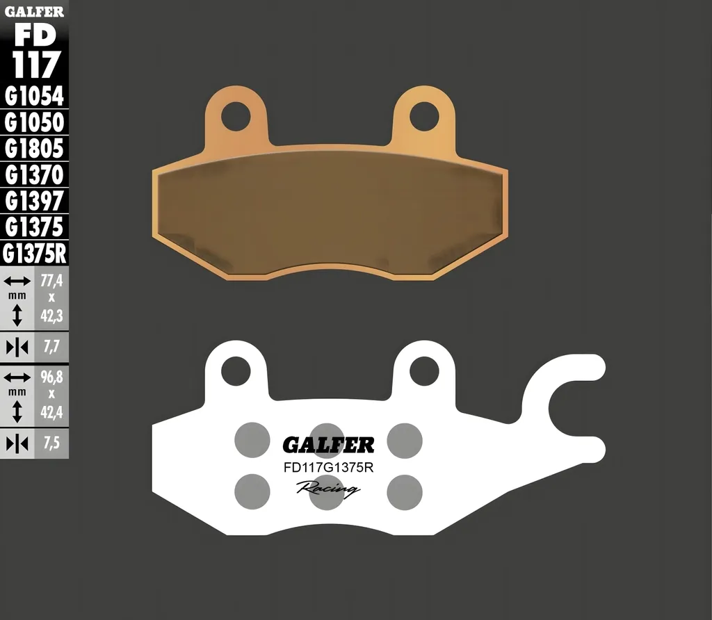 Plaquette Galfer FD117G1375R : Finissez-en avec le fading en Moto