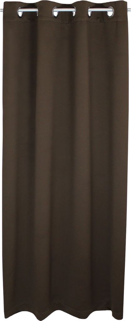 Verdunkelungsvorhang Ösen 140 x 175 cm Braun Vorhang blickdicht Gardine abdunkelnd wärmeisolierend