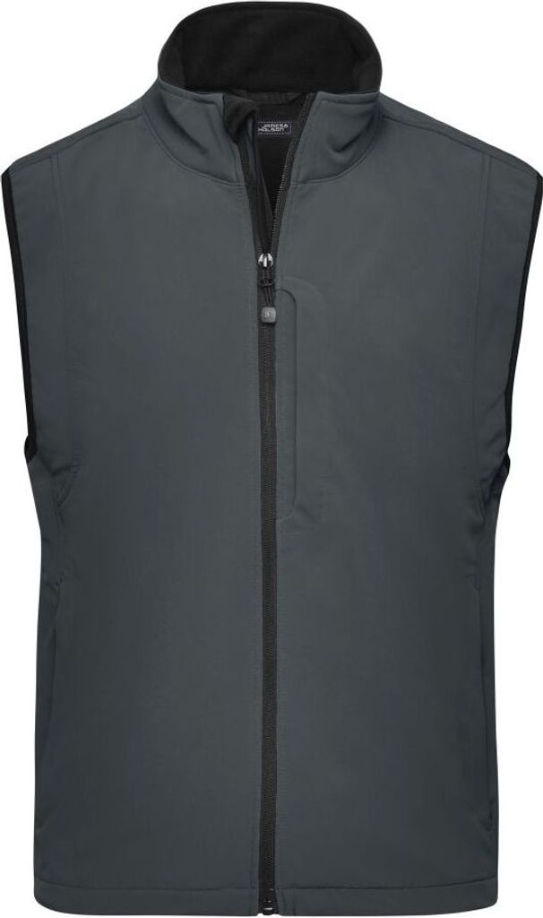 Men's Softshell Vest Trendige Weste aus Softshell carbon, Gr. 3XL