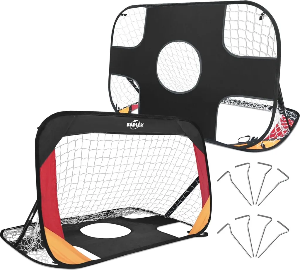 Buts de football pop-up - Set de 2 aux couleurs de l'Allemagne - 120cm
