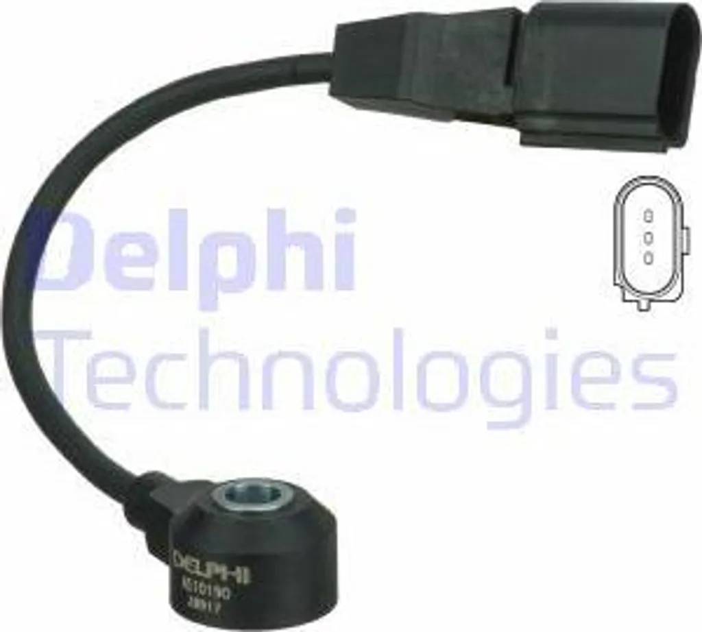 Capteur de cliquetis Delphi AS10190 OE 06A905377D pour Audi A3 et Polo