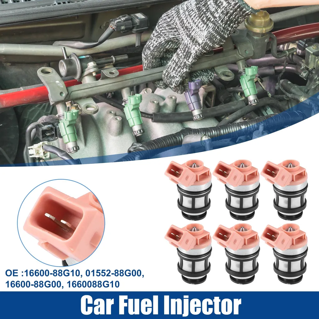 6 Injecteurs de Carburant pour Nissan Hardbody en Alliage Argenté