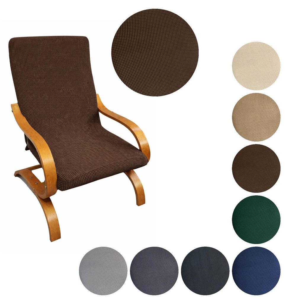 MEBLE ODNOWA, Jacquardbezug, Jacquard-Sesselbezug, Finka-Sessel, Braun, Schonbezug, Formstabil, Elastisch, Strapazierfähig, Maschinenwaschbar