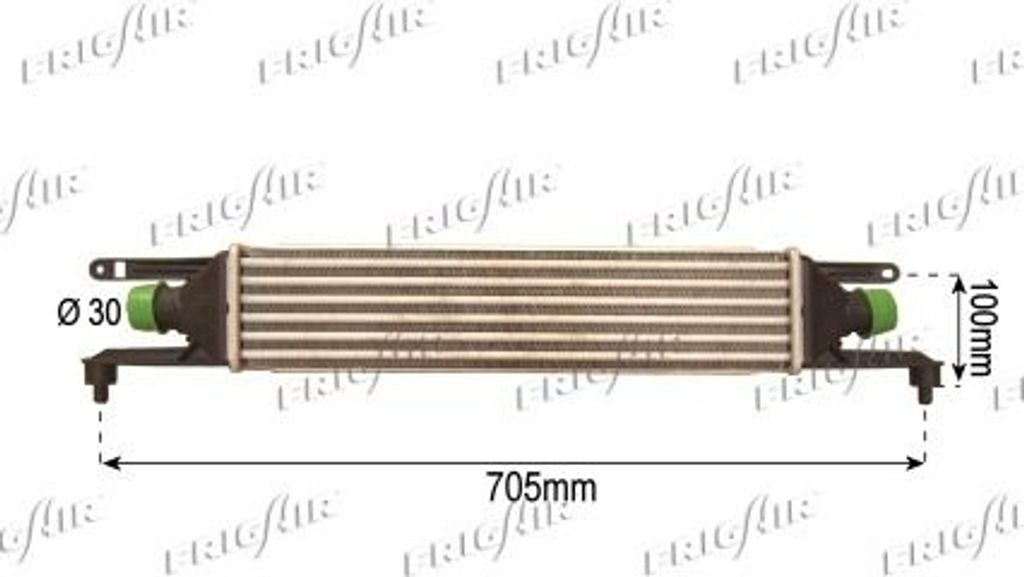 Ladeluftkühler Frigair 07043123 für Alfarome/fiat/lanci