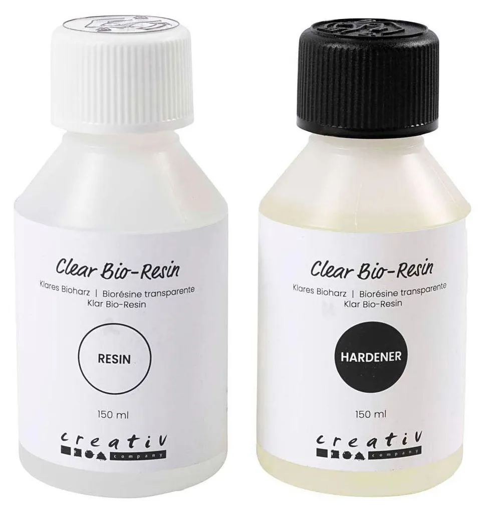 Résine transparente ultra brillante 2 x 150 ml avec protection UV