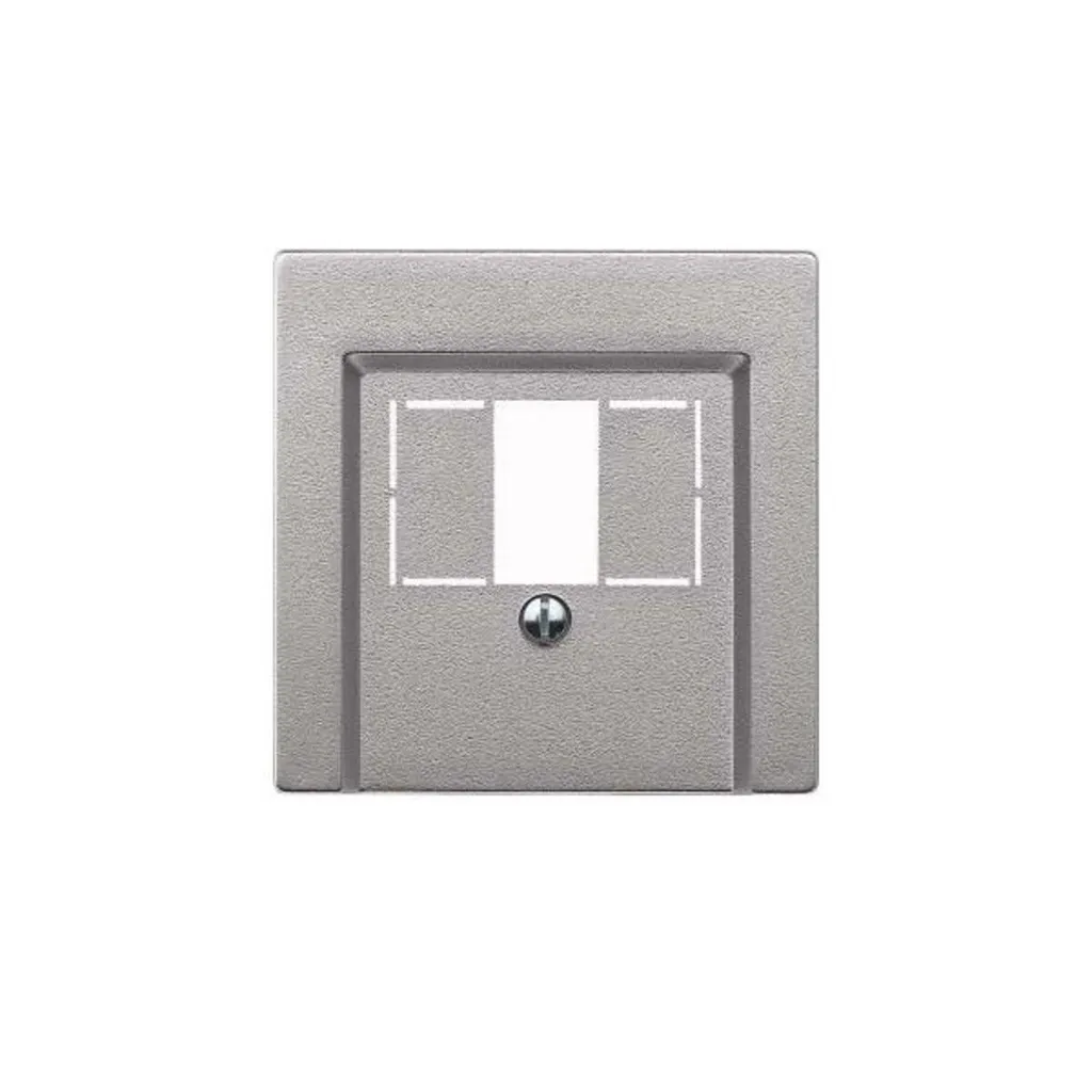 Plaque Centrale Merten 297960 Alu avec Finition Anti-Traces et Durable