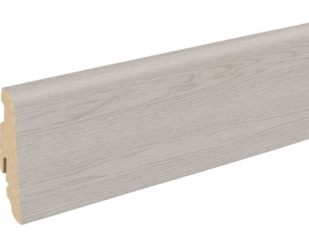 SKANDOR Sockelleiste MDF FU60L foliert Chataig Eiche 2400 x 58 x 19 mm