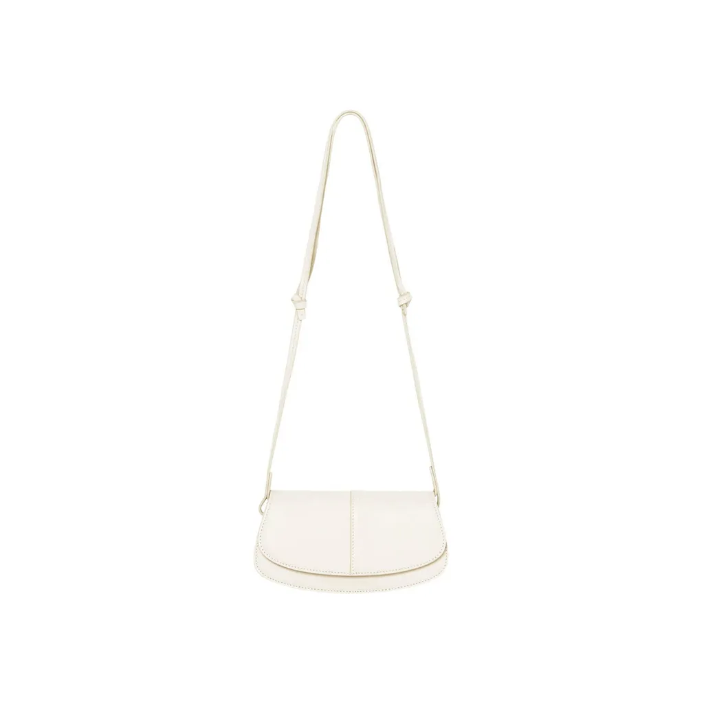 Marc O'Polo Talva Crossbody: Vera Pelle Ovina Soft Taupe Avorio