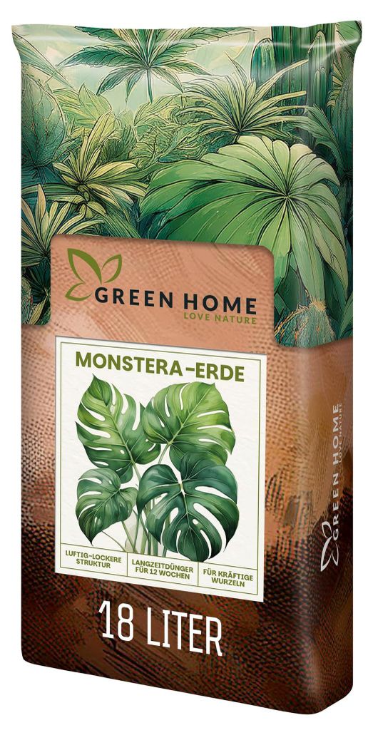 Green Home Monstera Erde 18 L – Substrat für Fensterblatt, Produktbild 