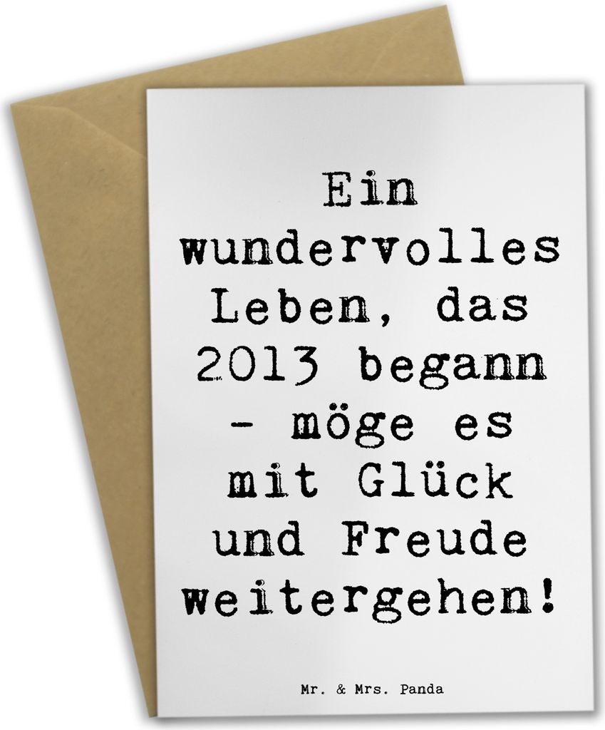 Mr. & Mrs. Panda Beileidskarte Spruch 2013 Geburtstag Wundervoll - Weiß - Geschenk, dankeskarten, osterkarten, hochzeitskarten, Grußkarte, weihna...