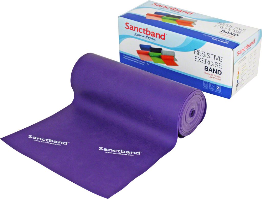 Sanctband Übungsband, 5,5 m x 15 cm, extra stark, violett Produktbild 