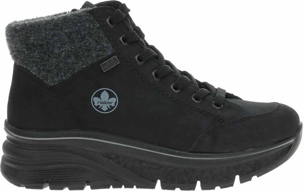 Rieker Damen Winterstiefeletten 30305-38, 30305-40 RIE-48043 schwarz/anthrazit 38