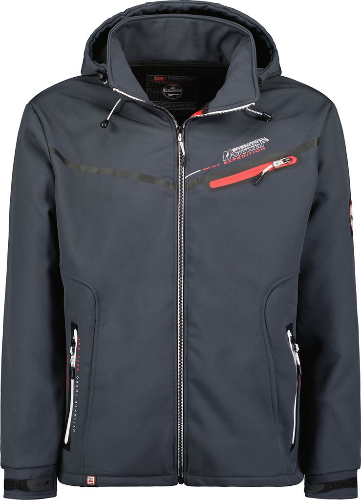 Geographical Norway Herren Softshell Übergangsjacke Model: Tapaya, Farbe: Grau, Größe L