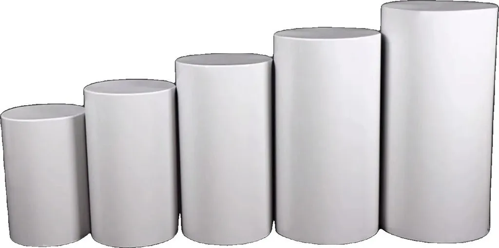 Cylindre en fer blanc 5pcs, tube métallique robuste pour support de déco