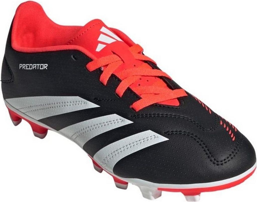 Adidas - Kinder Fußballschuhe mit festem Boden "Predator Club" GT5419 (36 EU) (Schwarz/Rot/Weiß)