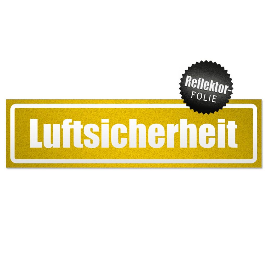 Luftsicherheit invertiert Magnetschild Schild magnetisch