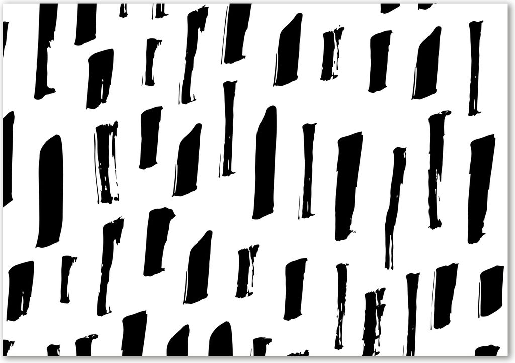 Tulup Glas-Bild - 100 x 70 - Wandbild aus Glas - Wandkunst - Wandbild hinter gehärtetem Sicherheitsglas - Sonstige - Schwarzweiße Flecken - Sch...