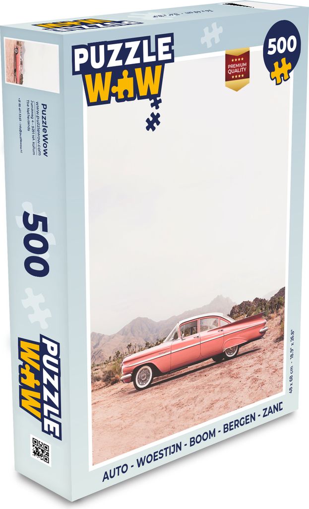 MuchoWow Puzzle 500 Teile Auto - Wüste - Baum - Berge - Sand - Denken - Spiel - Toy