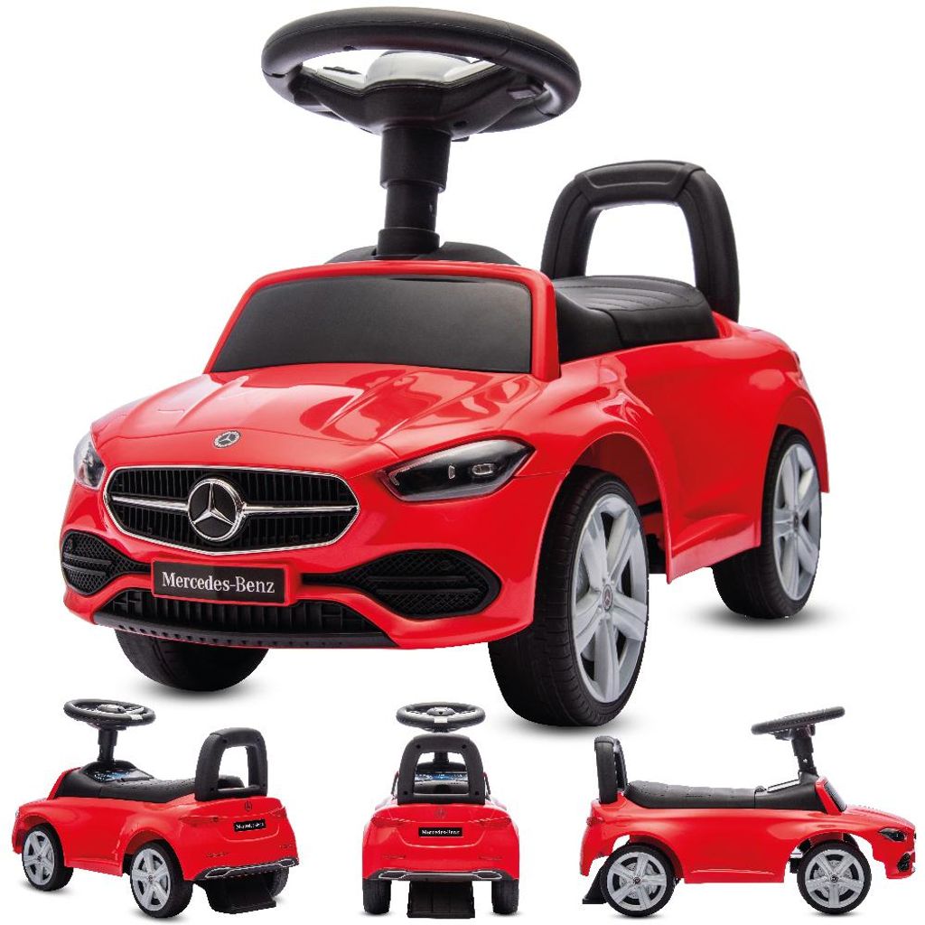 Toboggan avec poussoir et musique dès 1 an voiture bébé Image du produit 