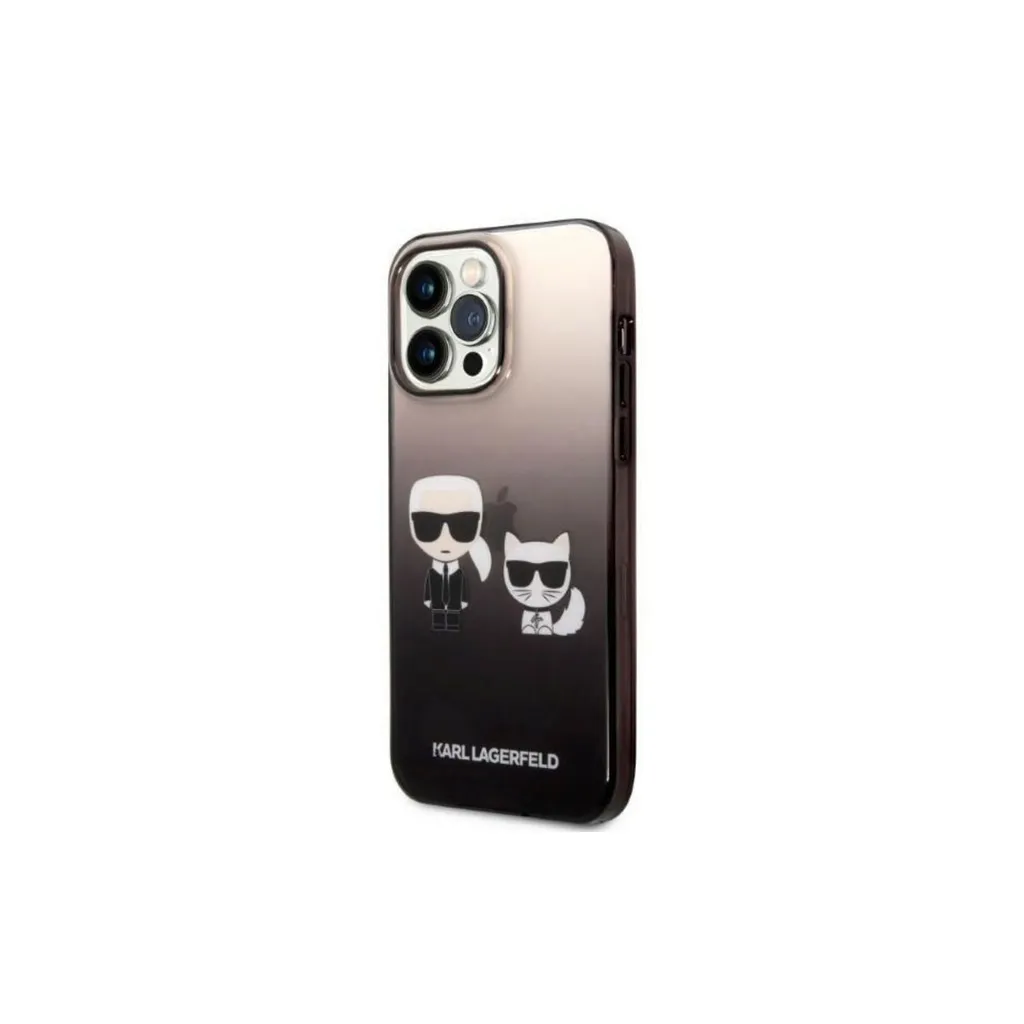 KARL LAGERFELD KLHCP14SHKLSPCP - Custodia rigida per iPhone 14 da 6,1, colore: rosa/rosa