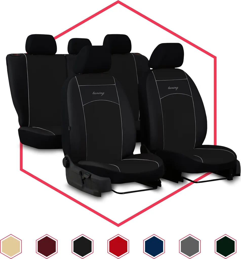 Coprisedili Premium per Nissan Qashqai I: Estetica e Protezione Nera