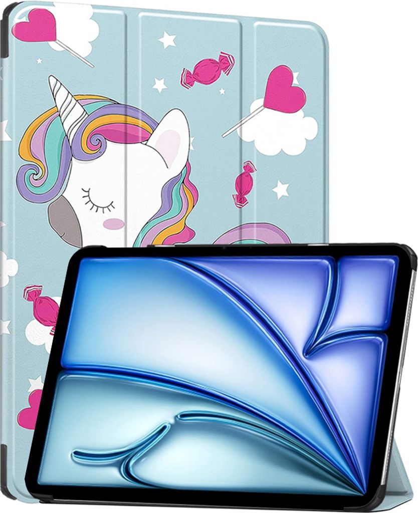 Techsuit FoldPro Tablet-Hülle für Apple iPad Air 6 11 2024 - Einhorn