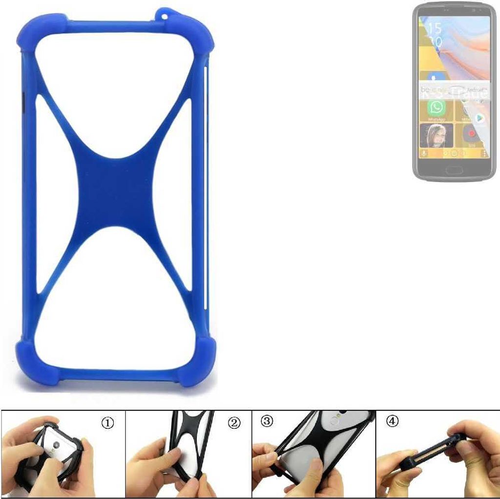 K-S-Trade Handy Hülle kompatibel mit Bea-fon M7 Lite Silikon Schutzhülle Cover Case Bumper Silikoncase TPU Softcase Schutz Hülle Smartphone