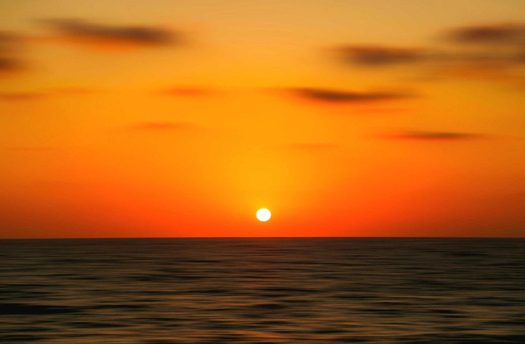 hansepuzzle 32332 - Sonnenuntergang Puzzle, 500 Teile, Reisen, 46,0 x 30,0cm mit hochwertiger Aufbewahrung, Kartonbox & Beutel