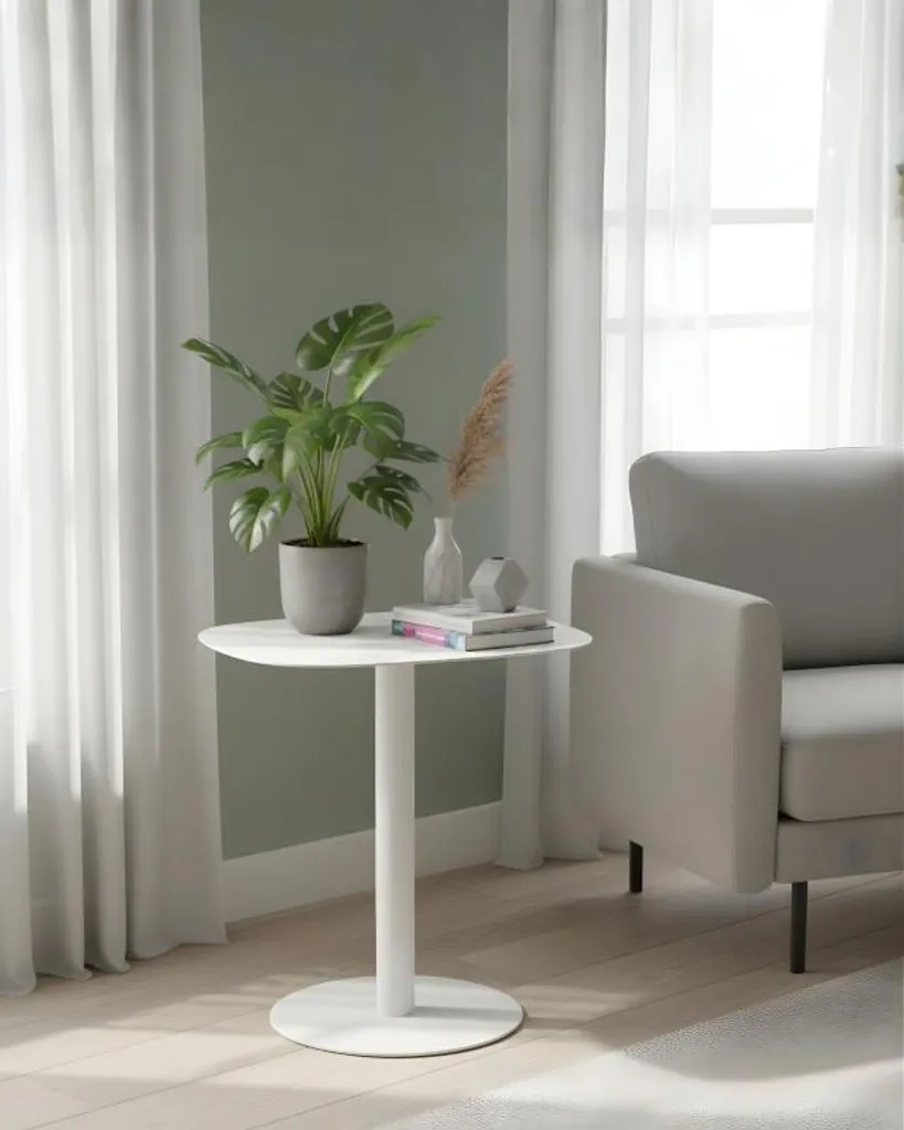 Table d'appoint de chambre SKANDY table de chevet métal compacte