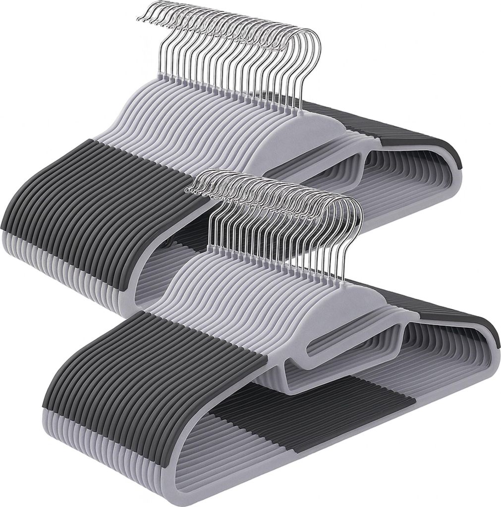 Grucce Relaxdays, set da 50 pezzi, rivestimento antiscivolo Immagine del prodotto 