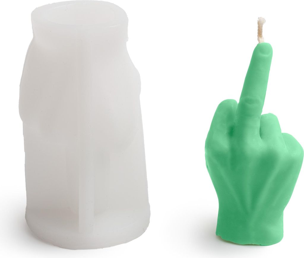 Silikonform für „Fuck you“-Kerzen, 9,9 x 5,6 cm