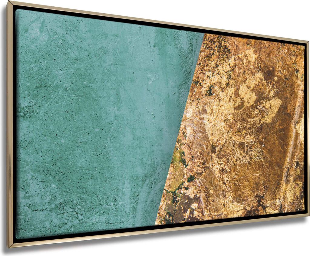 Modernes Leinwandbild fürs Wohnzimmer – Wandbild mit dekorativem Rahmen