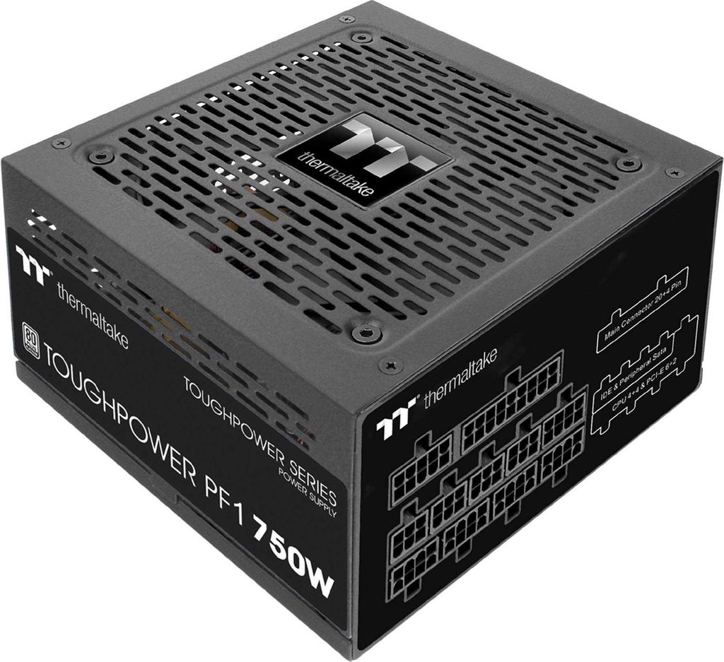 Toughpower PF1 750W (schwarz, 4x PCIe, Kabel-Management, Produktbild 