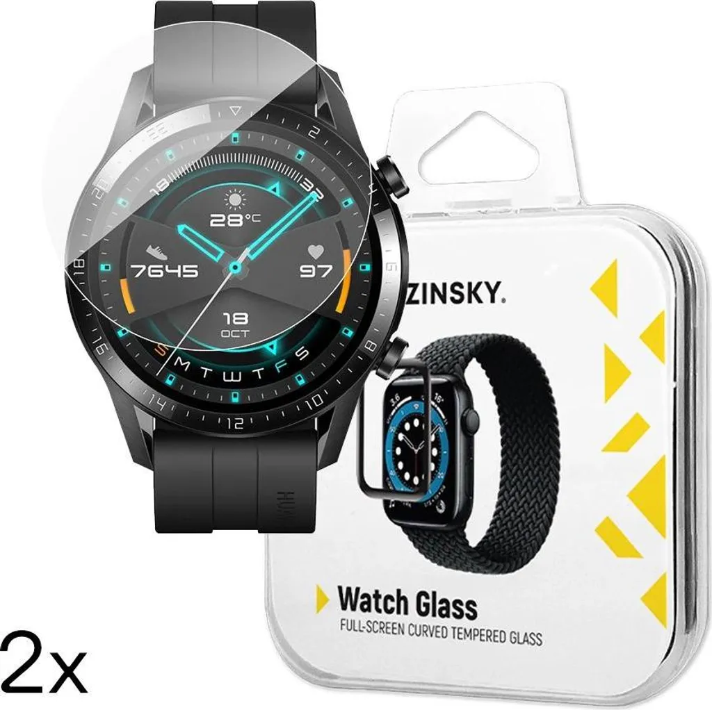 2x Pellicola Vetro Huawei Watch GT 2 Pro 42mm Wozinsky Full Glue