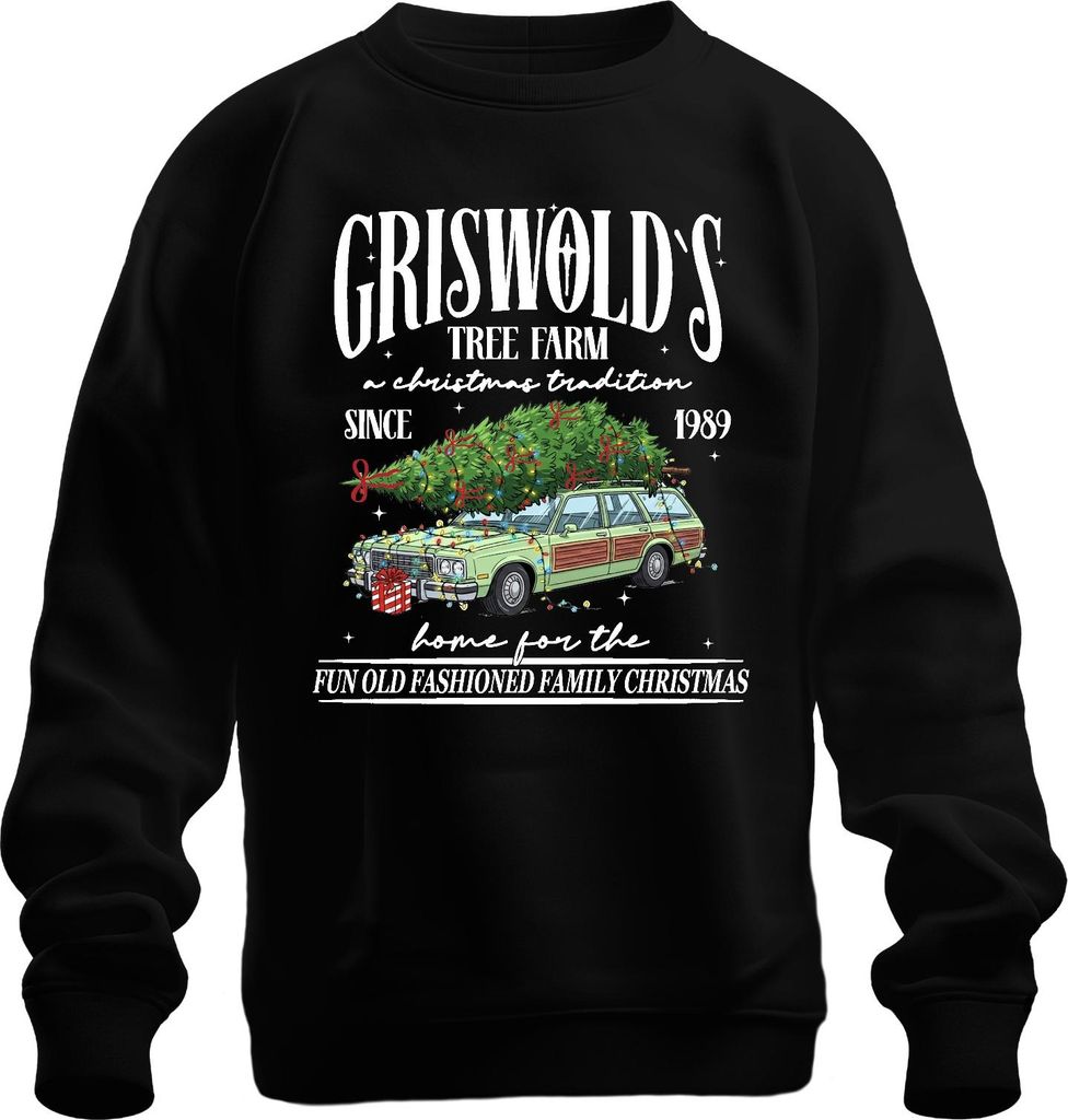 Griswold's Tree Farm Christmas Tradition Tannenbaum Weihnachten Uni Sweatshirt Pullover, Schwarz, 3XL