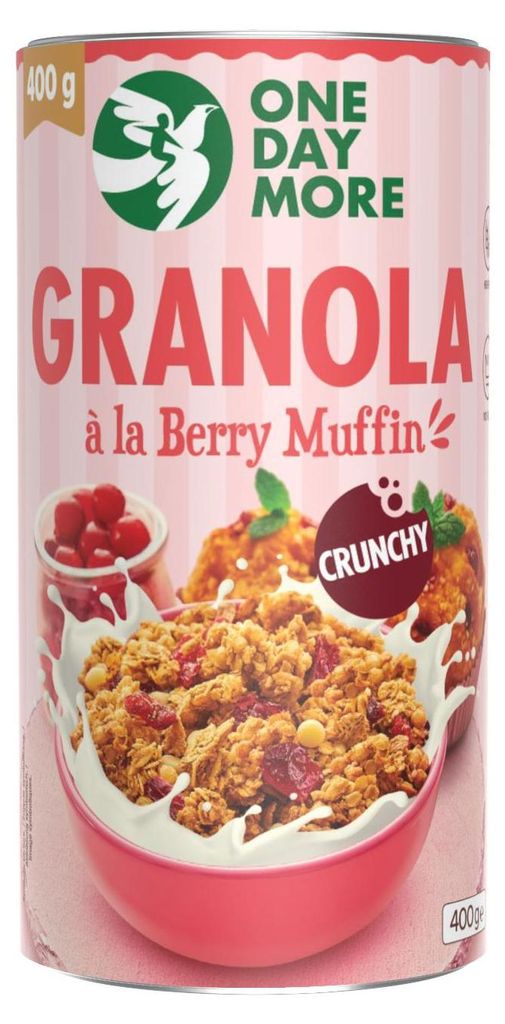 OneDayMore Granola à la Berry Muffin 400g Zdjęcie produktu 