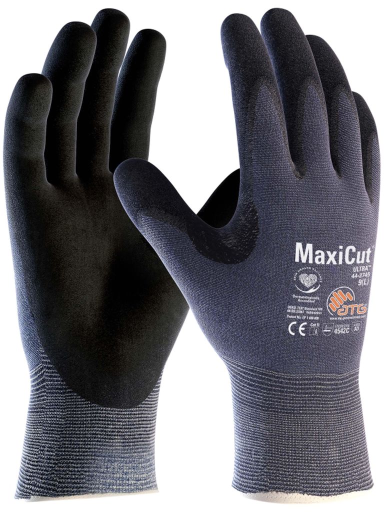 Schnittschutz-Strickhandschuhe "MaxiCut Ultra " Schnittschutzklasse 5 (44-3745), ATG 2495 , Größe 9 (L)