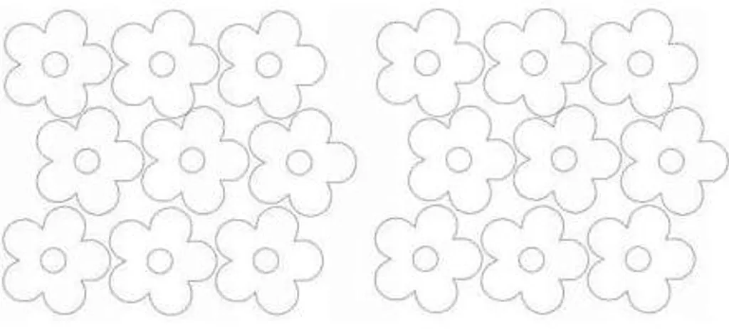 Set 18 Fiori Adesivi Bianco Opaco - Home Decor per Valorizzazione Immobili