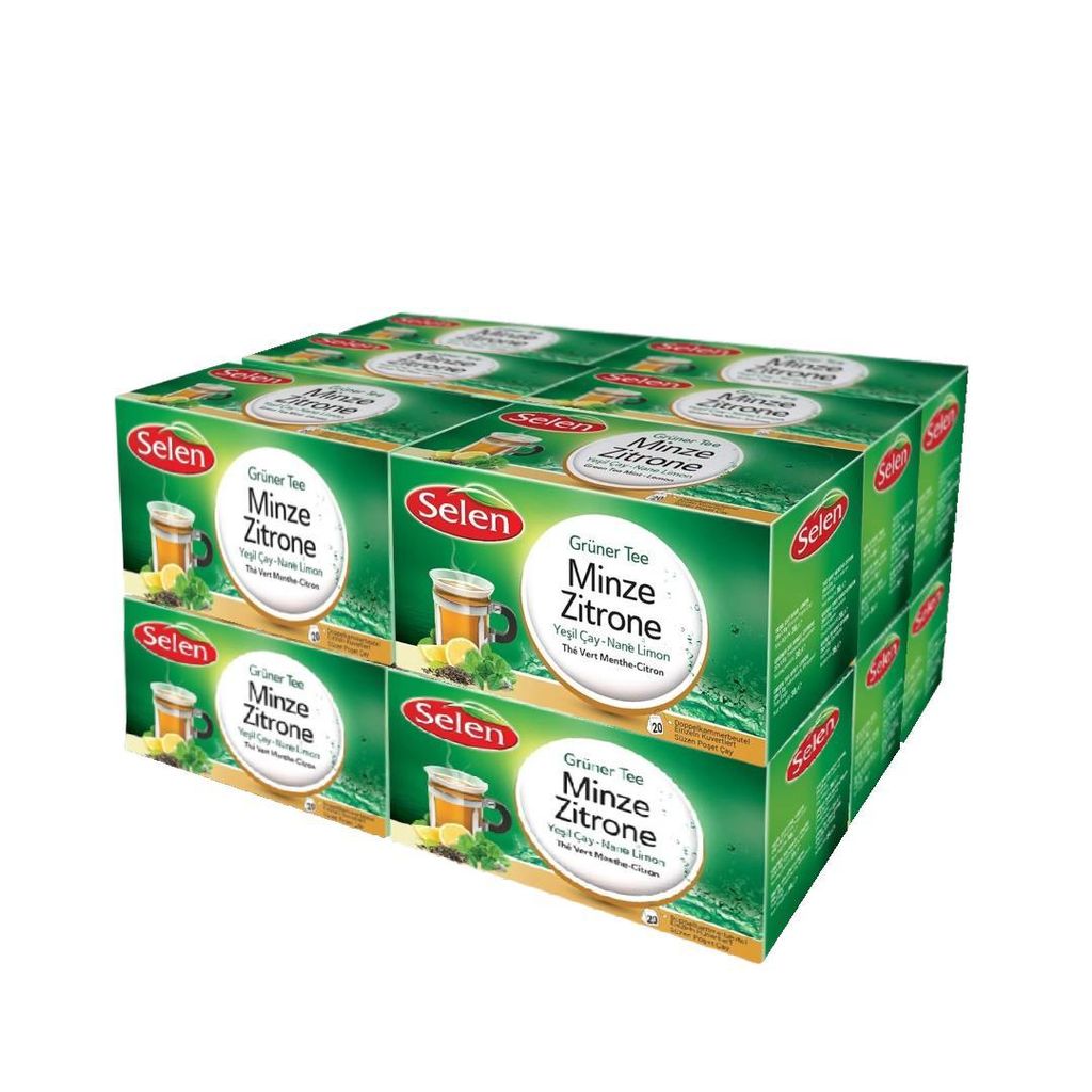 SELEN Grüner Tee Minze-Zitrone-12 Verpackungen
