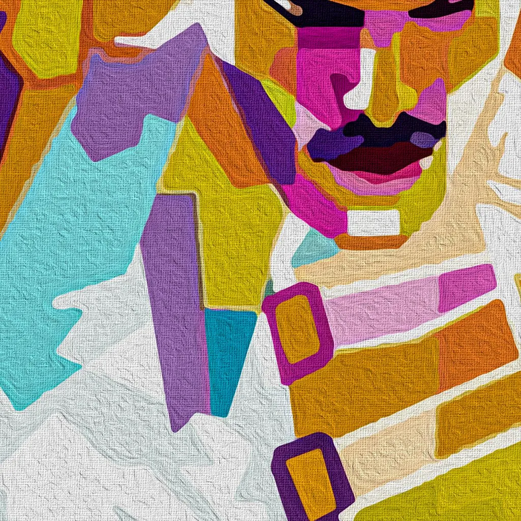 Freddie Mercury Quadro su Tela 50x70 - Eccellenza Artigianale