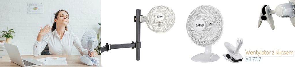 Adler AD 7317 15 cm Ventilator mit Clip + Sockel Produktbild 8