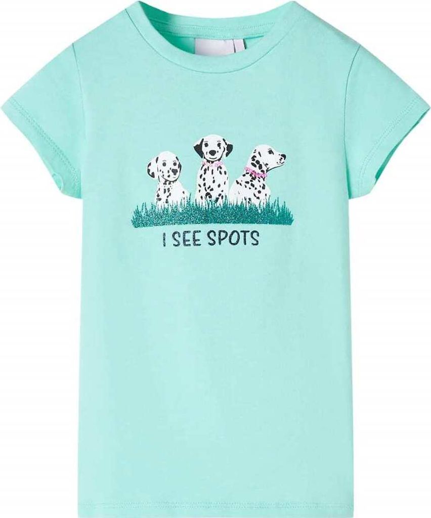 Kinder-T-Shirt Helles Minzgrün 140