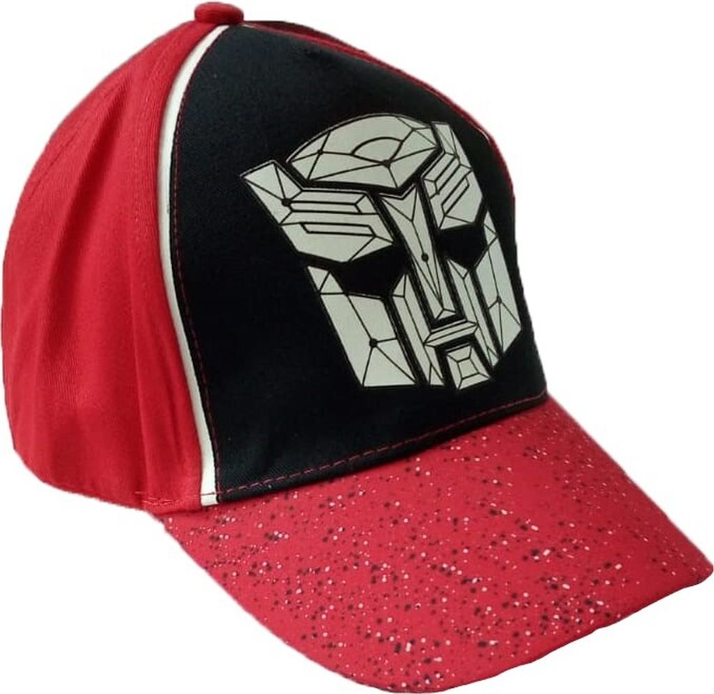 Transformers Autobots Baseball Cap mit Klettverschluss in rot, Größe 52 für Kinder, Schirmmütze, Kappe, Mütze