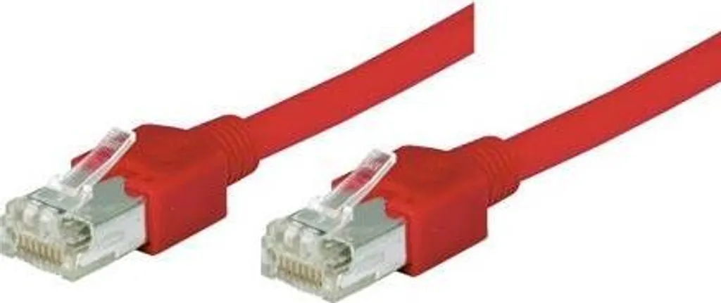 Câble Patch SF/UTP Cat 5e Rouge 20m Draka Hirose TM11 - Réf 71320R