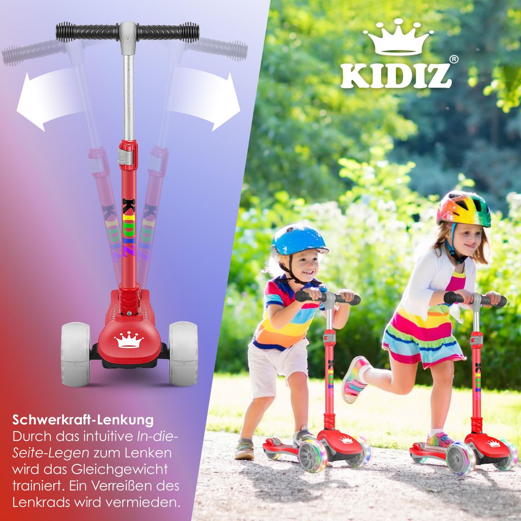 KIDIZ® Roller Kinder Scooter X-Pro2 Dreiradscooter mit Produktbild 