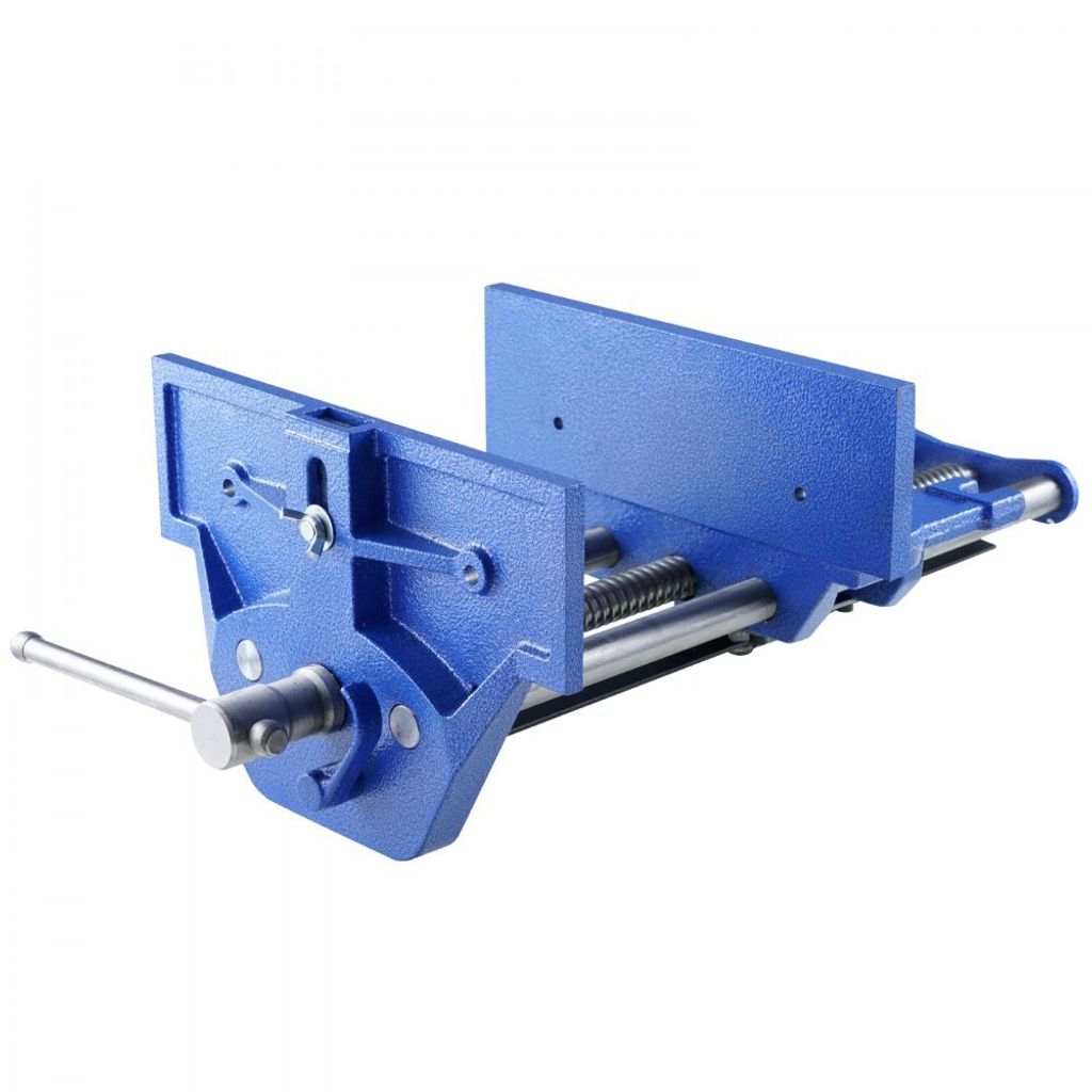 Schraubstock für Holzarbeiten - 110mm Spanntiefe - 335mm Öffnungsbreite - Gusseisen - Pulverbeschichtet - 11KN Spannkraft - Φ15-74mm Spannbereic...