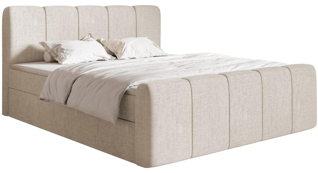 Selsey Cloudy II - Lit Boxspring 180x200 cm, avec tiroirs Image du produit 