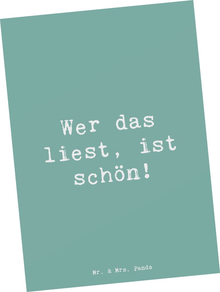 Mr. & Mrs. Panda bildkarte Spruch Freude Schön - Produktbild 